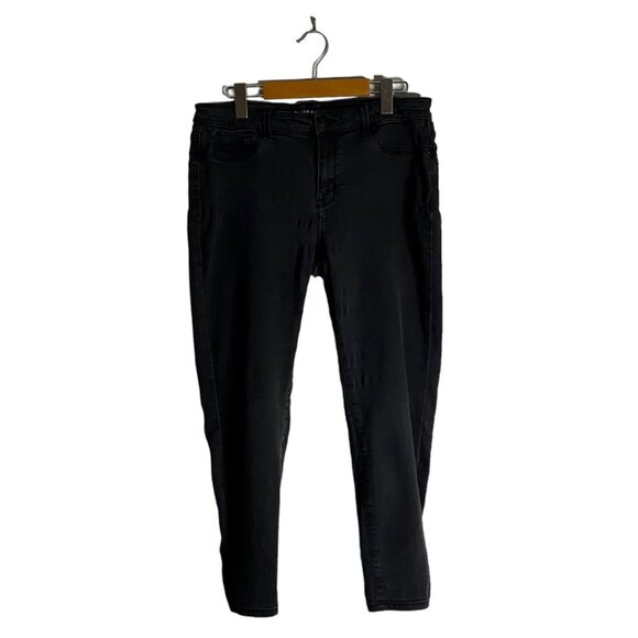 Sears Women's Blueprint Super Skinny Black Wash Denim Jeans - Picture 1 of 8